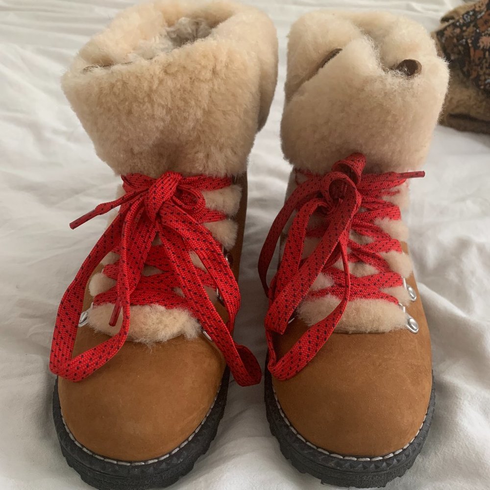 J. Crew Fur-Lined Nordic Snow/Hiking/Winter Boots